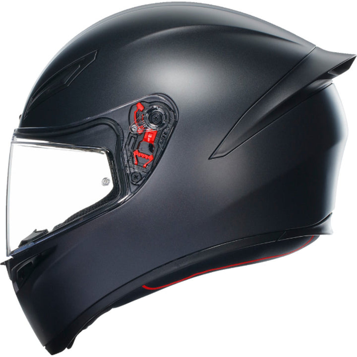 AGV K1 S Solid Helmet Matte Black - Left Side View