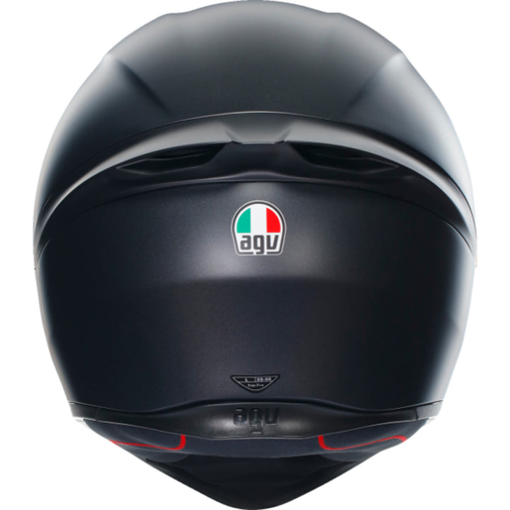AGV K1 S Solid Helmet Matte Black - Rear View