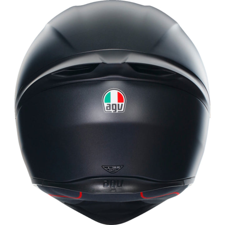 AGV K1 S Solid Helmet Matte Black - Rear View