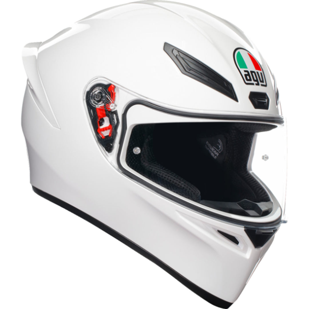 AGV K1 S Solid Helmet White - Front Right Side View