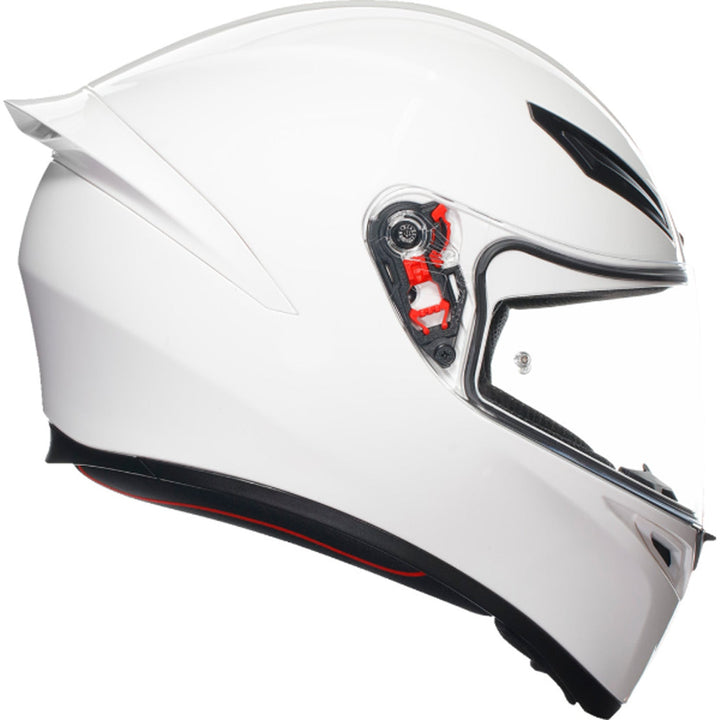 AGV K1 S Solid Helmet White - Right Side View
