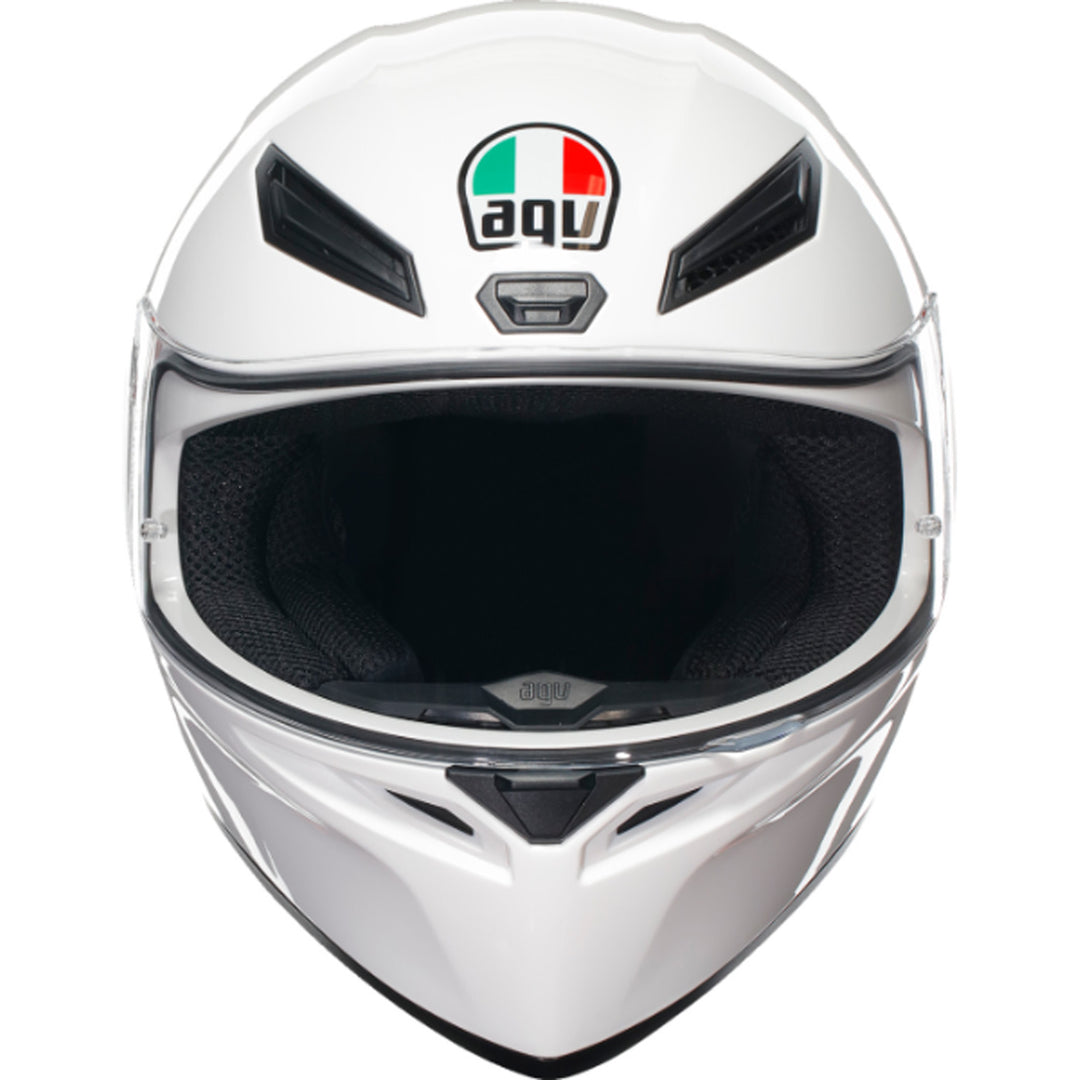 AGV K1 S Solid Helmet White - Front View