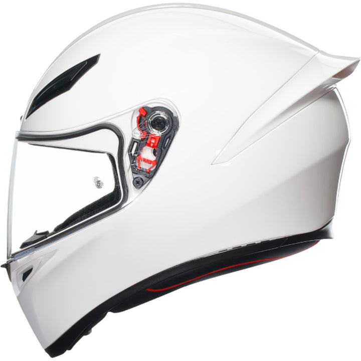 AGV K1 S Solid Helmet White - Left Side View