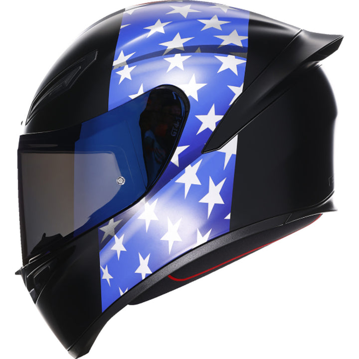 AGV K1 S US Flag Helmet Red/White/Blue - Left Side View