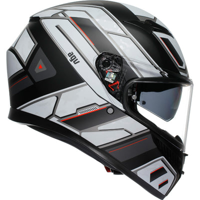 AGV K3 Rivia Helmet Matte Black/White - Right Side View