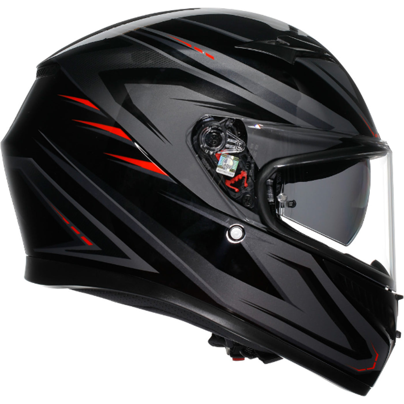 AGV K3 Syth Helmet Black/Red - Right Side View