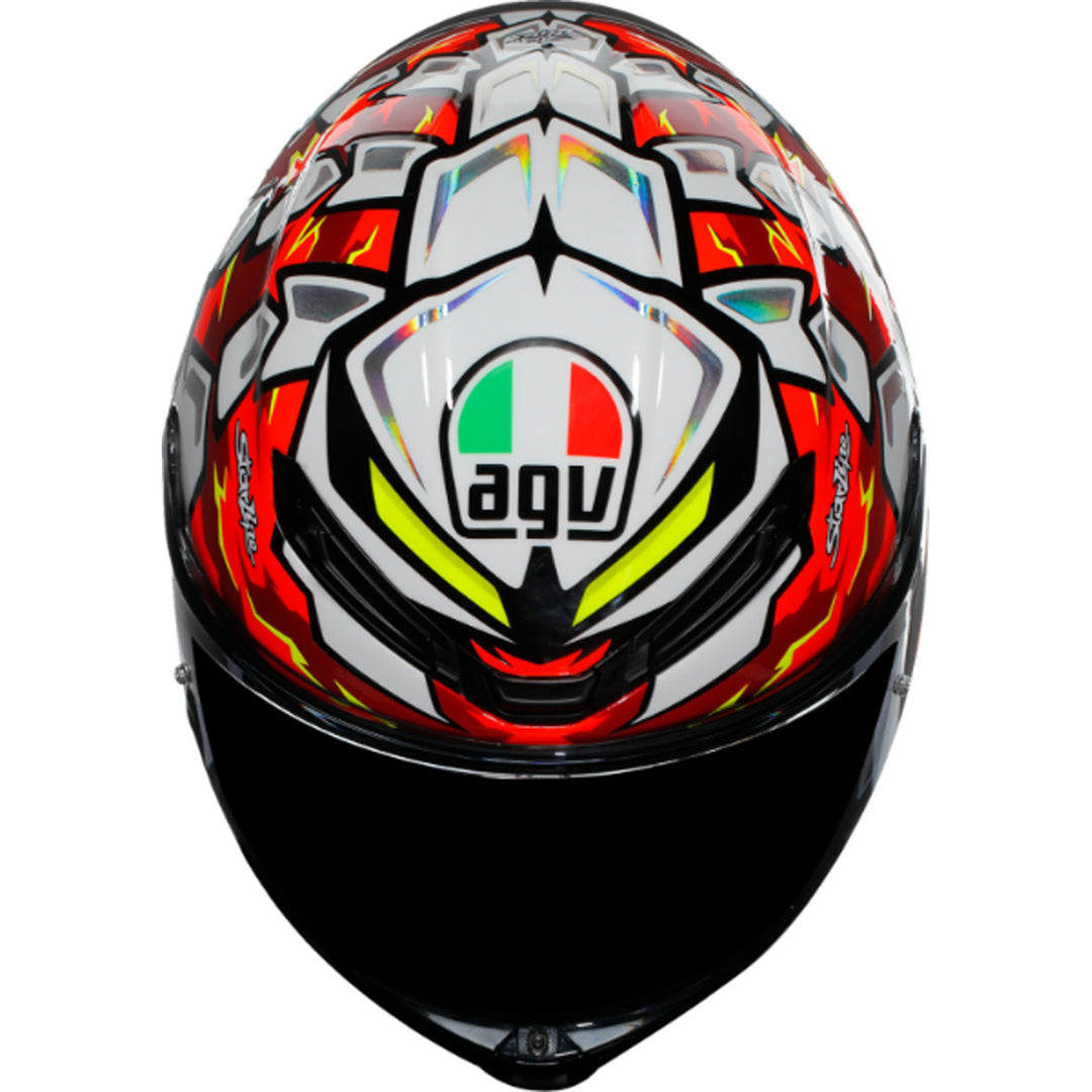 AGV K6 S Bezzecchi 2024 Helmet - Top Down View