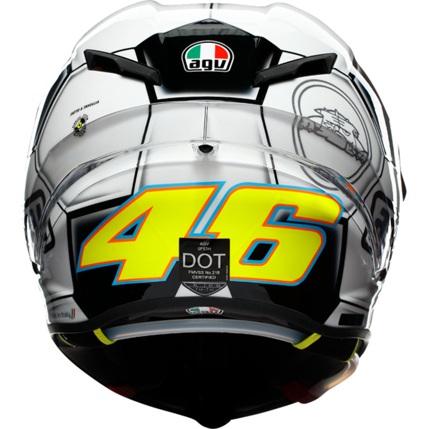 AGV Pista GP RR Catalunya 2008 Limited Helmet - Rear View