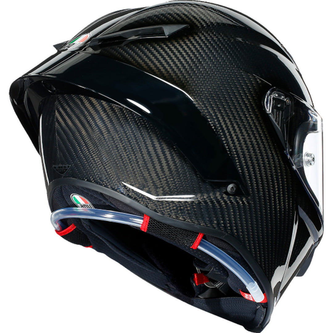 AGV Pista GP RR Mono Helmet Glossy Carbon - Rear Right Side View
