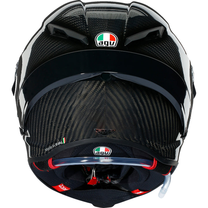 AGV Pista GP RR Mono Helmet Glossy Carbon - Rear View