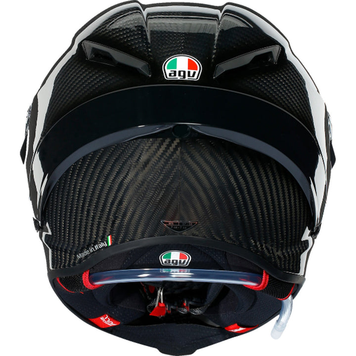 AGV Pista GP RR Mono Helmet Glossy Carbon - Rear View