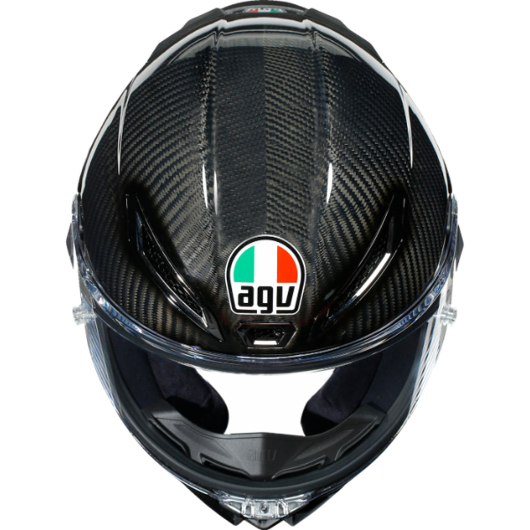 AGV Pista GP RR Mono Helmet Glossy Carbon - Top Down View