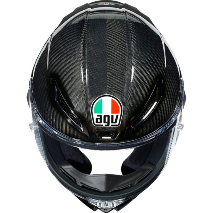 AGV Pista GP RR Mono Helmet Glossy Carbon - Top Down View