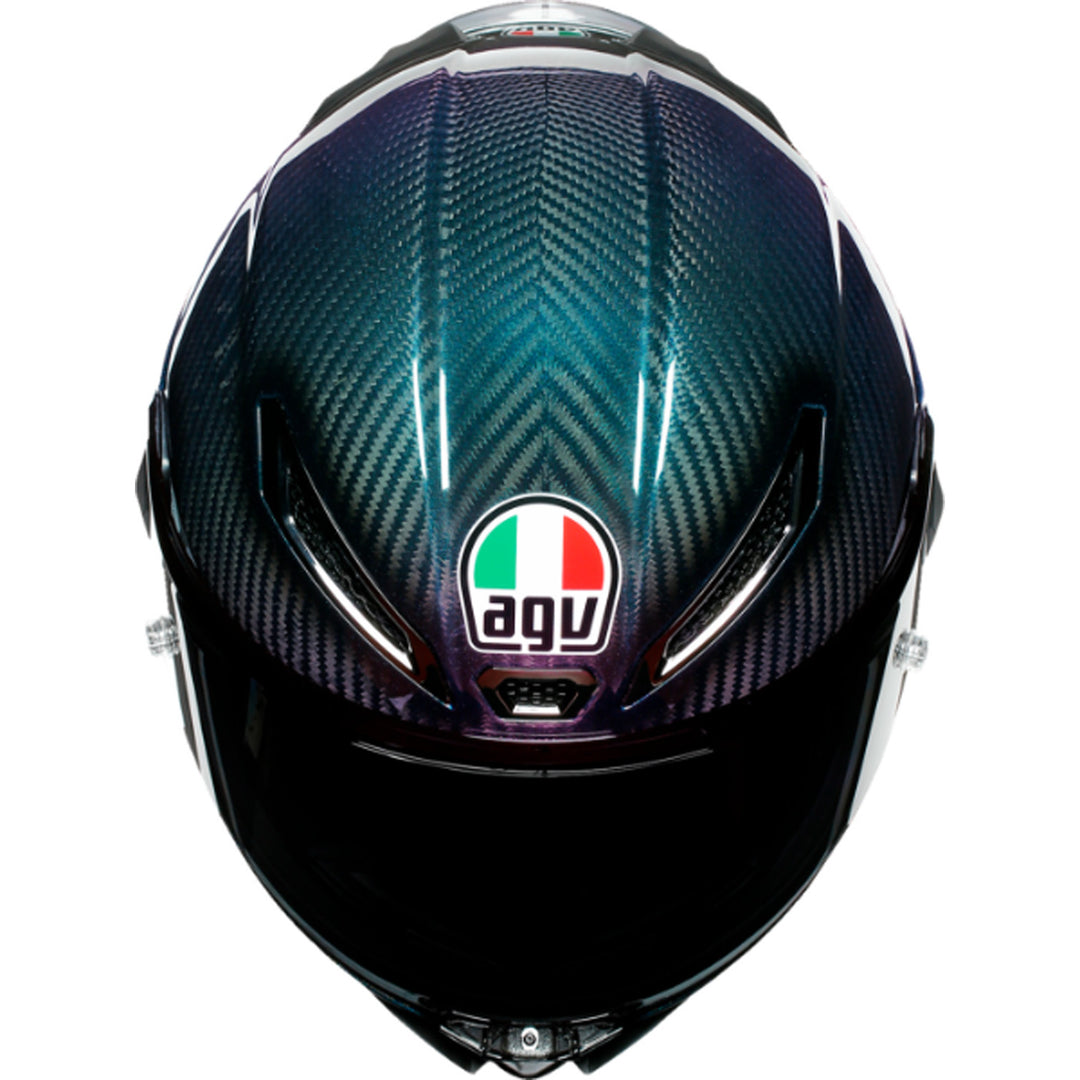 AGV Pista GP RR Mono Helmet Iridium Carbon - Top Down View