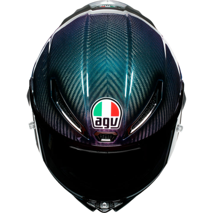 AGV Pista GP RR Mono Helmet Iridium Carbon - Top Down View