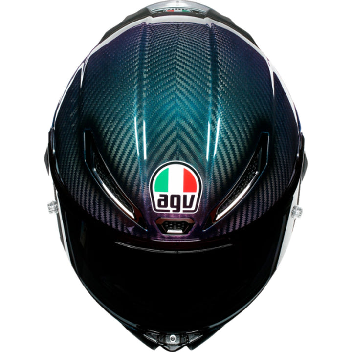 AGV Pista GP RR Mono Helmet Iridium Carbon - Top Down View