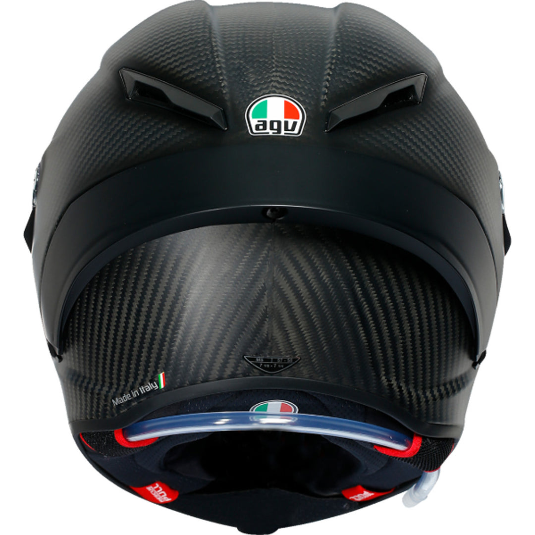 AGV Pista GP RR Mono Helmet Matte Carbon - Rear View