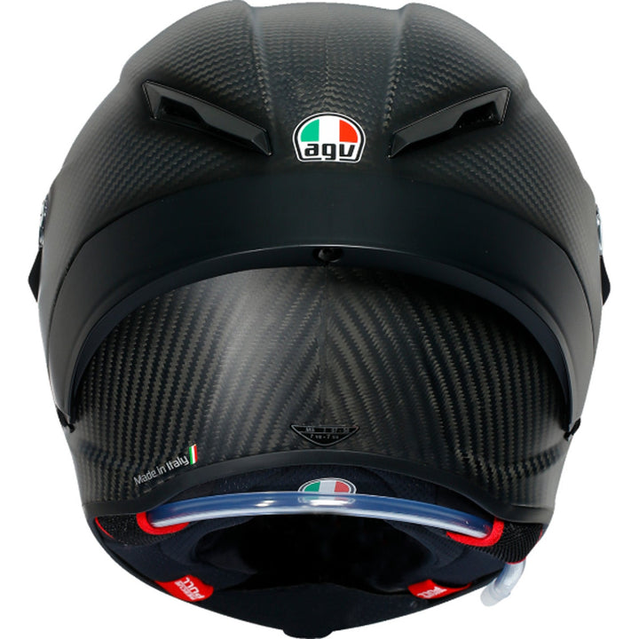 AGV Pista GP RR Mono Helmet Matte Carbon - Rear View
