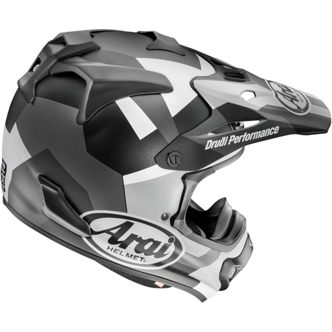 Arai VX-Pro4 Block Helmet Black Frost - Rear Side View