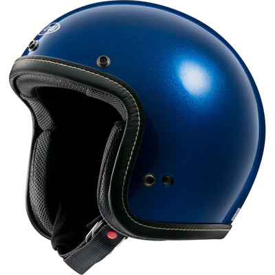 Arai Classic-V Solid Metallic Helmet Metallic Blue - Front Side View