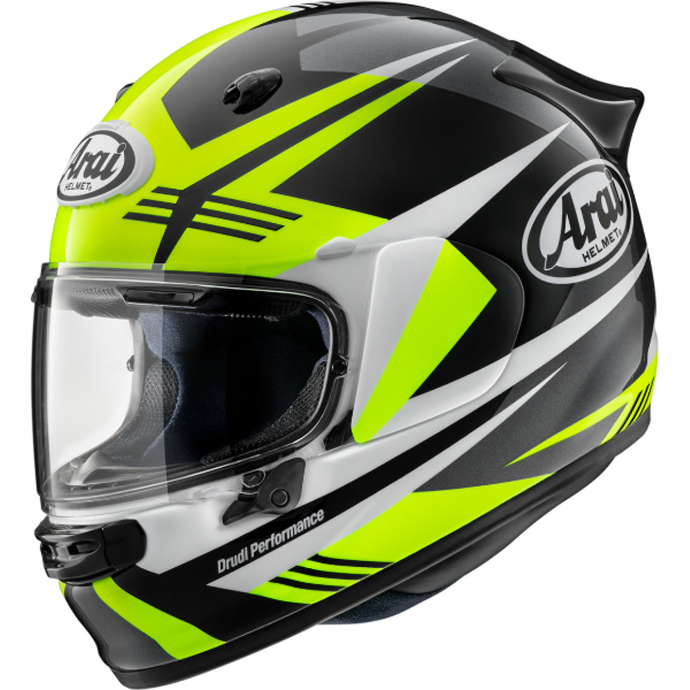 Arai Contour-X Mark Helmet Yellow - Front Side View