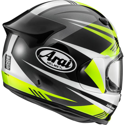 Arai Contour-X Mark Helmet Yellow - Rear Side View