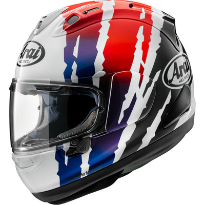 Arai Corsair-X Blade Helmet Red - Front Side View