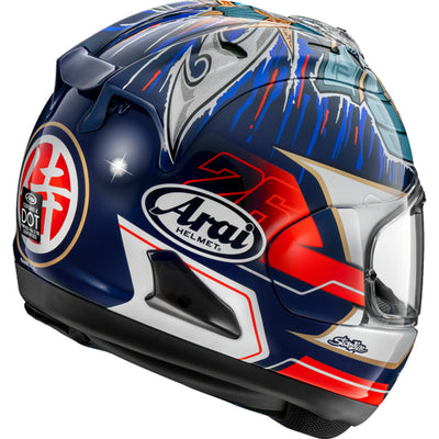 Arai Corsair-X Dani Samurai-3 Helmet - Rear Side View