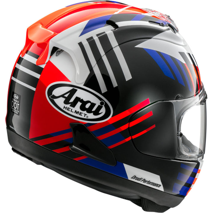 Arai Corsair-X Rea-7 Helmet - Rear Side View