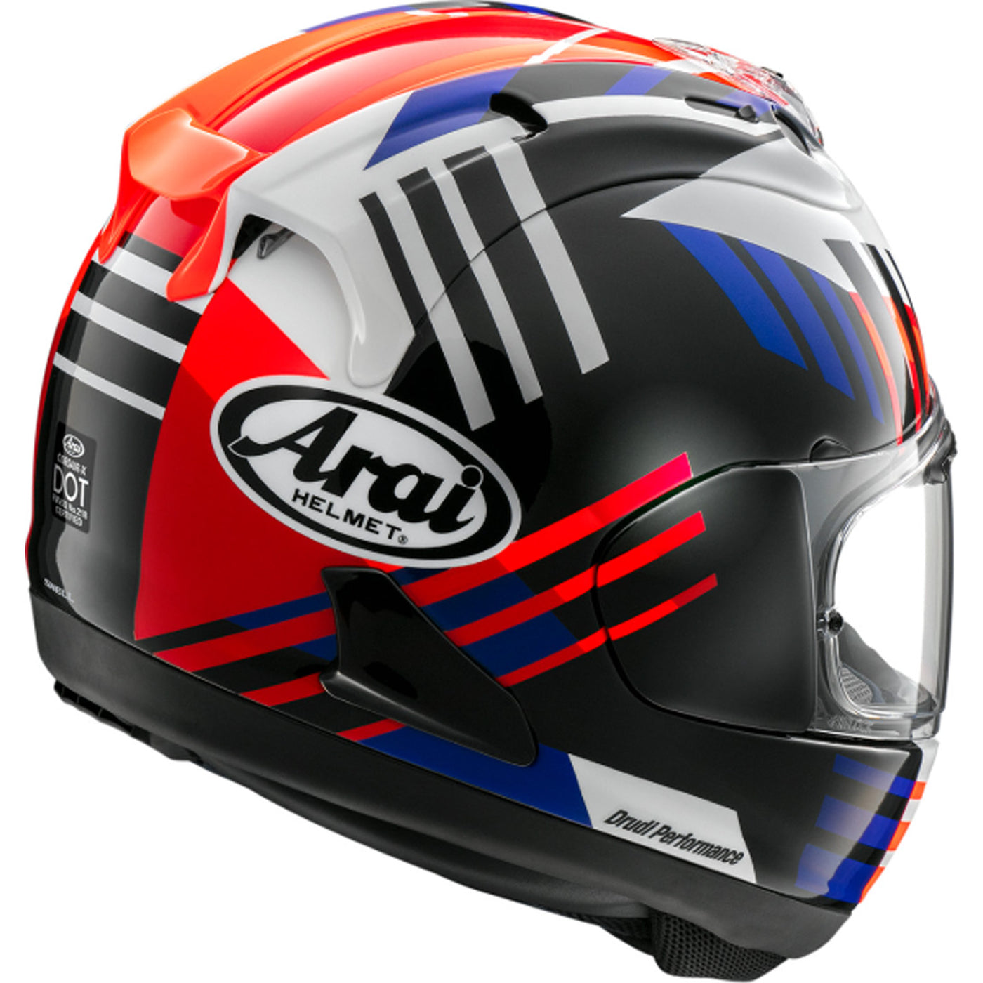 Arai Corsair-X Rea-7 Helmet - Rear Side View