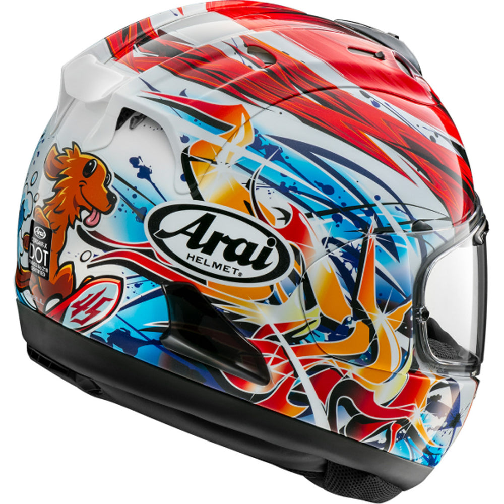 Arai Corsair-X Tetsuta Helmet - Rear Right Side View