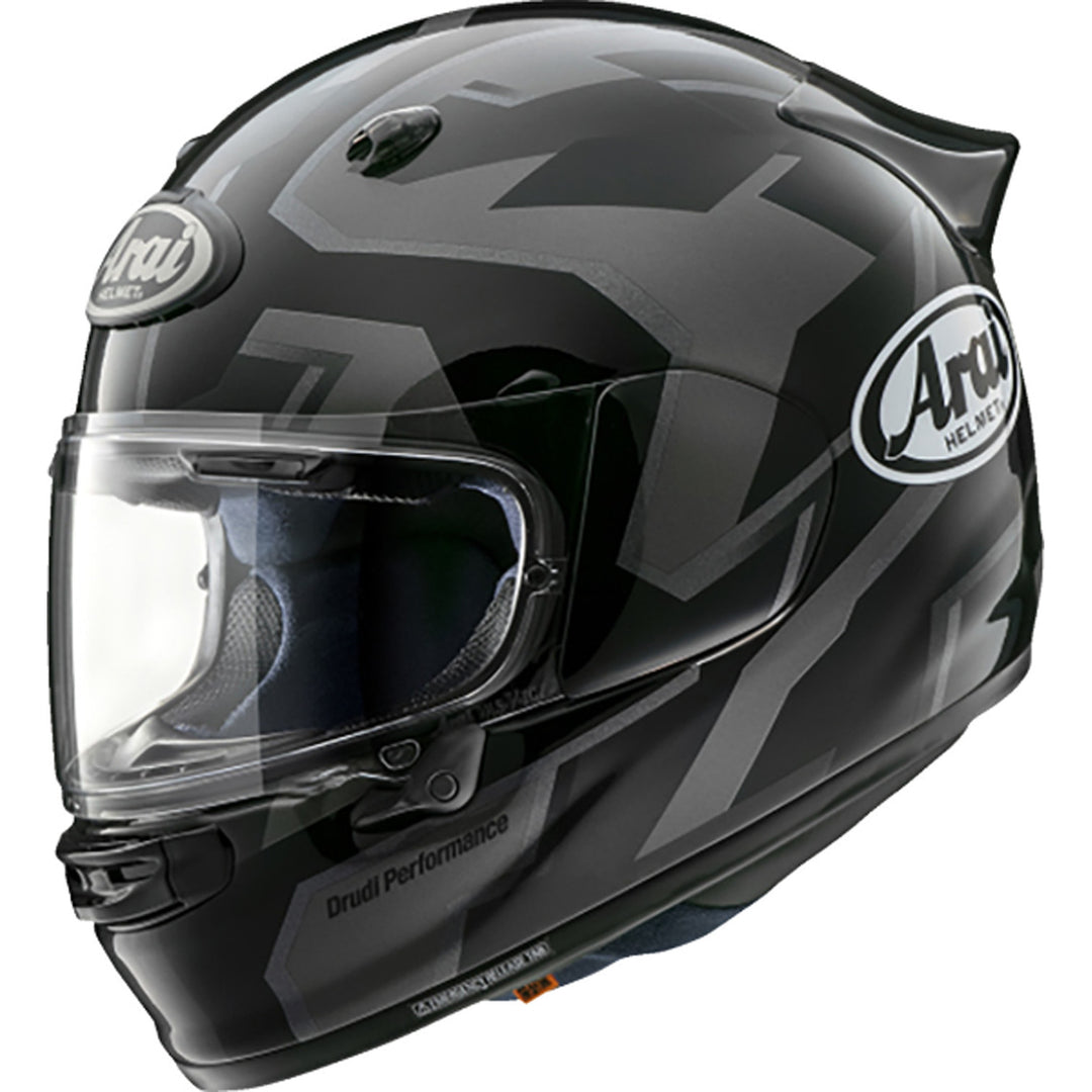 Arai Signet-X Robotik Helmet Black - Front Side View