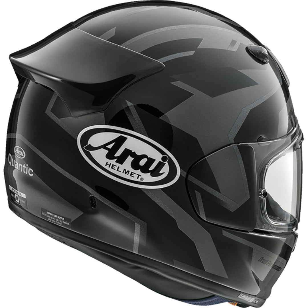 Arai Signet-X Robotik Helmet Black - Rear Side View