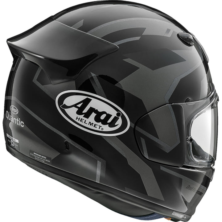 Arai Signet-X Robotik Helmet Black - Rear Side View