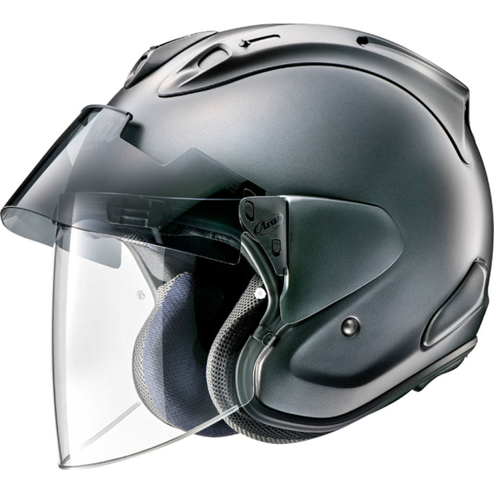 Arai Ram-X Solid Helmet Gun Metallic Frost - Side View