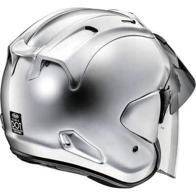 Arai Ram-X Solid Helmet Aluminum Silver - Rear Side View