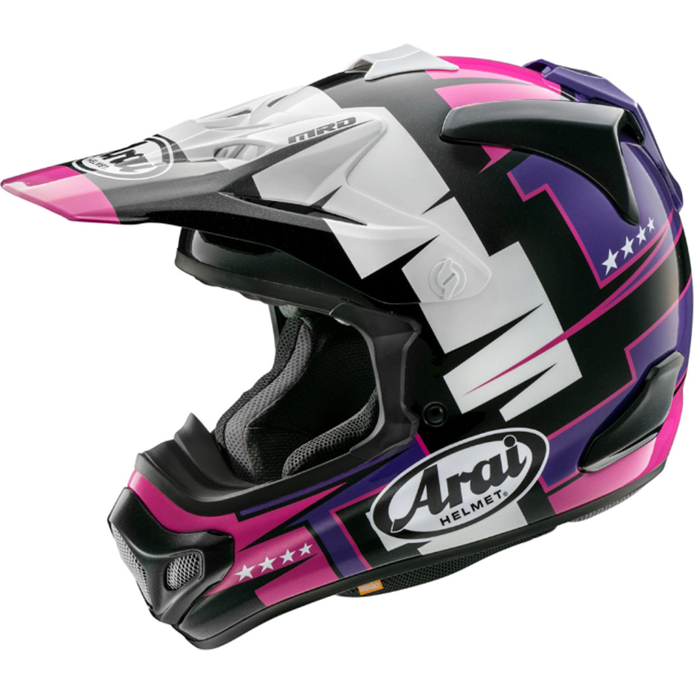 Arai VX-Pro4 Battle Helmet Purple - Side View