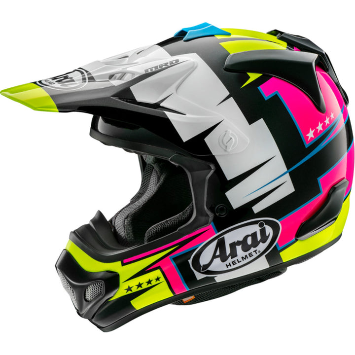 Arai VX-Pro4 Battle Helmet Yellow - Side View