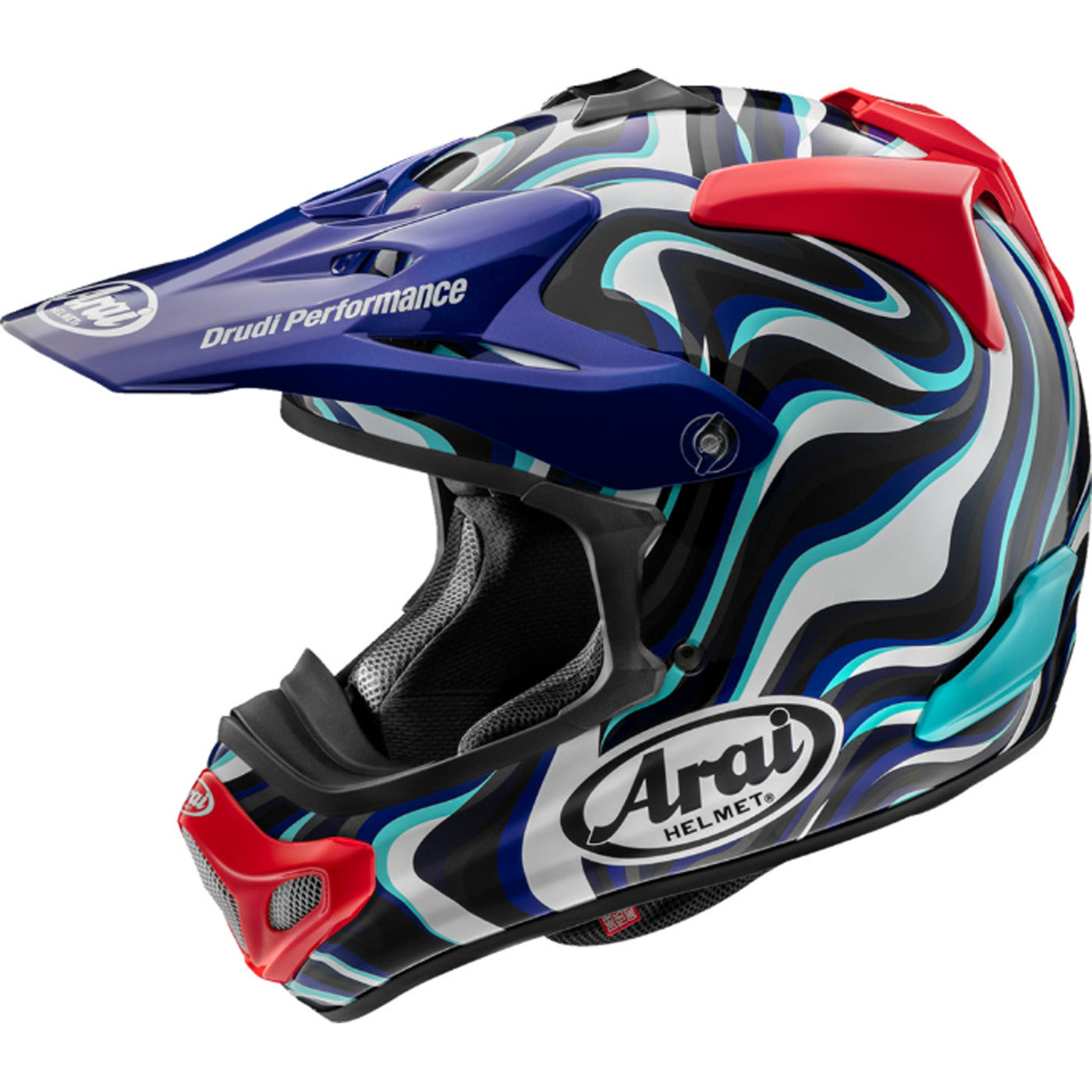 Arai VX-Pro4 Stream Helmet Blue - Side View