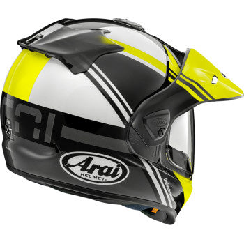 Arai XD-5 Cosmic Helmet Fluorescent Yellow - Rear Side View