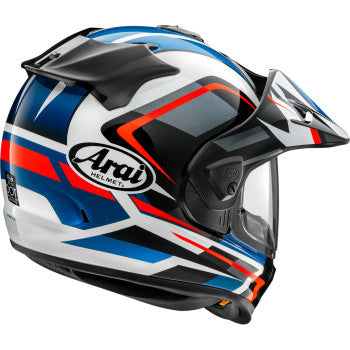 Arai XD-5 Discovery Helmet Blue - Rear Side View