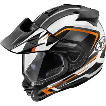 Arai XD-5 Discovery Helmet Orange Frost - Front Side View