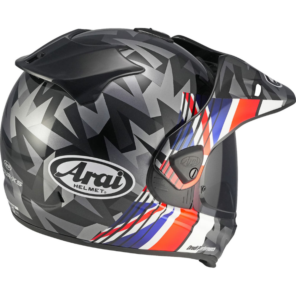 Arai XD-5 Nation Helmet UK - Rear Side View