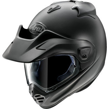 Arai XD-5 Solid Helmet Black Frost - Front Side View