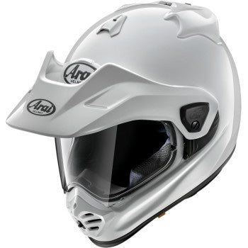 Arai XD-5 Solid Helmet White - Front Side View