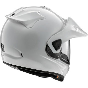 Arai XD-5 Solid Helmet White - Rear Side View