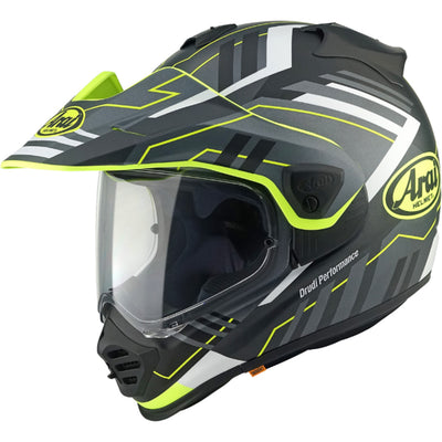 Arai XD-5 Trail Helmet Yellow Frost - Side View