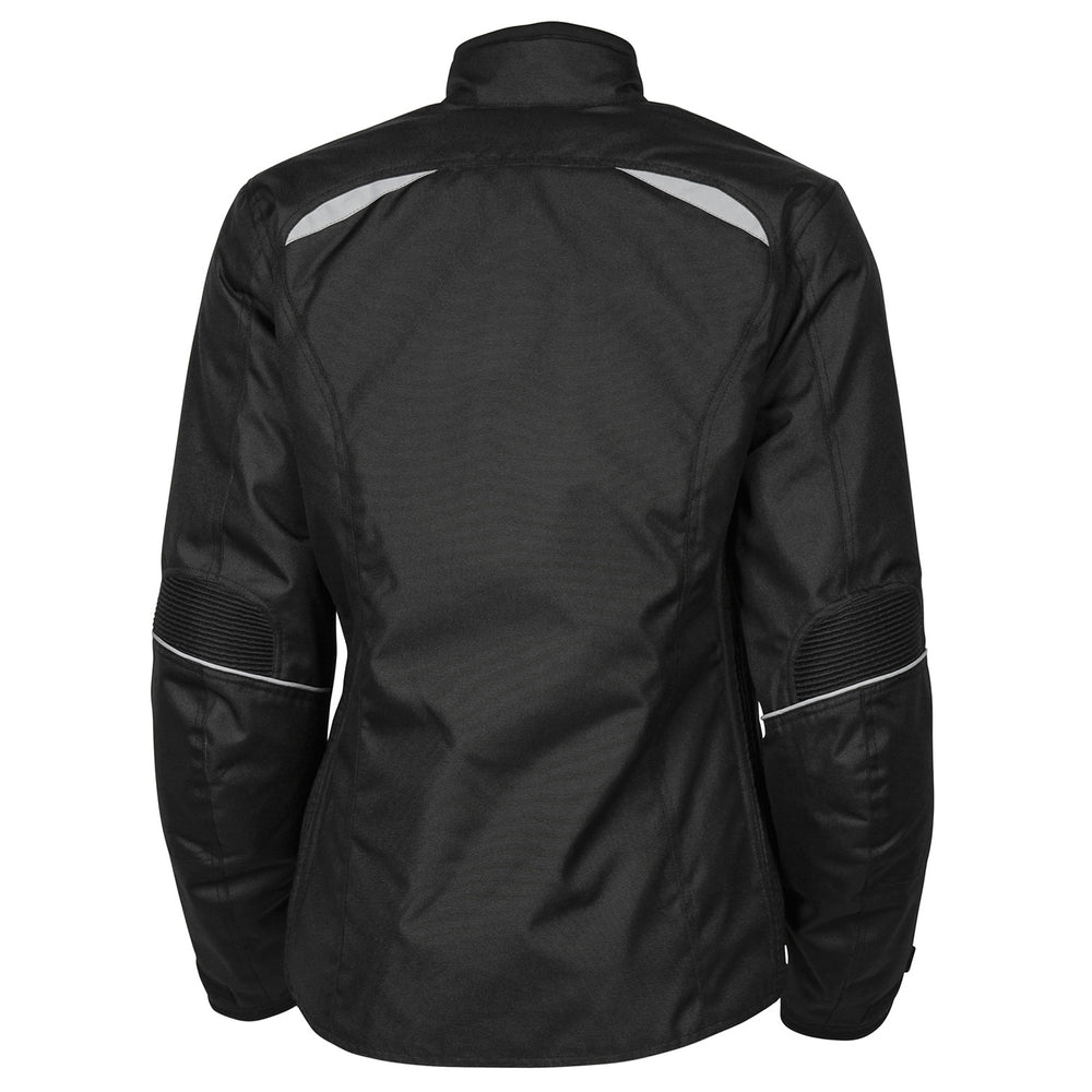 Noru Women's Arashi Waterproof Jacket Black - Rear View