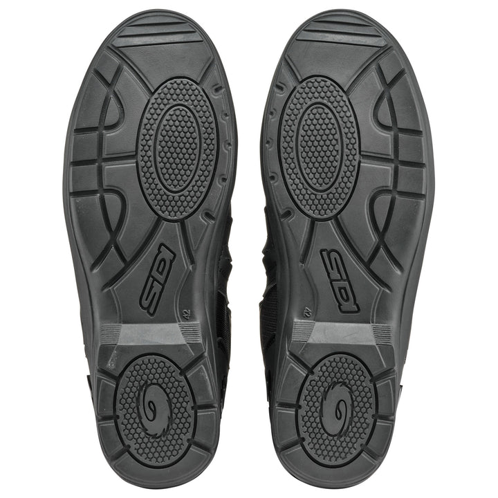 Sidi Aria Gore Boots Black/Black - Sole View of Pair