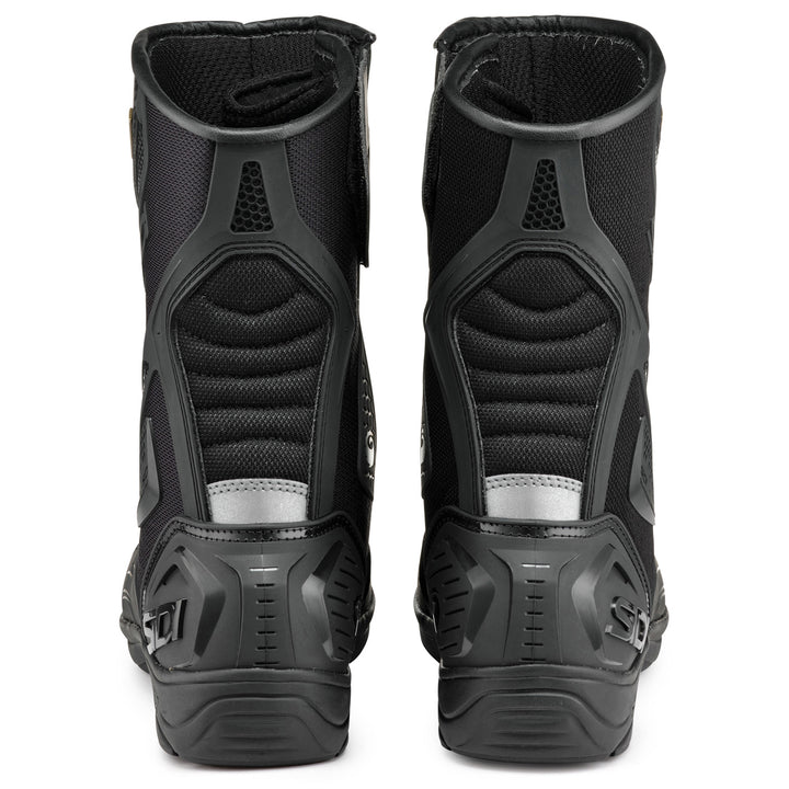 Sidi Aria Gore Boots Black/Black - Rear View of Pair